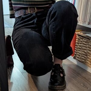 Black Vintage Straight Leg Jeans